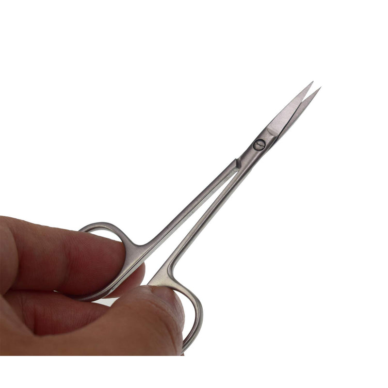 Motanar Cuticle Nail Scissors - Stainless Steel Precision Manicure Scissor Extra Pointed Straight Fingernail Scissor 3.7 Inch - BeesActive Australia