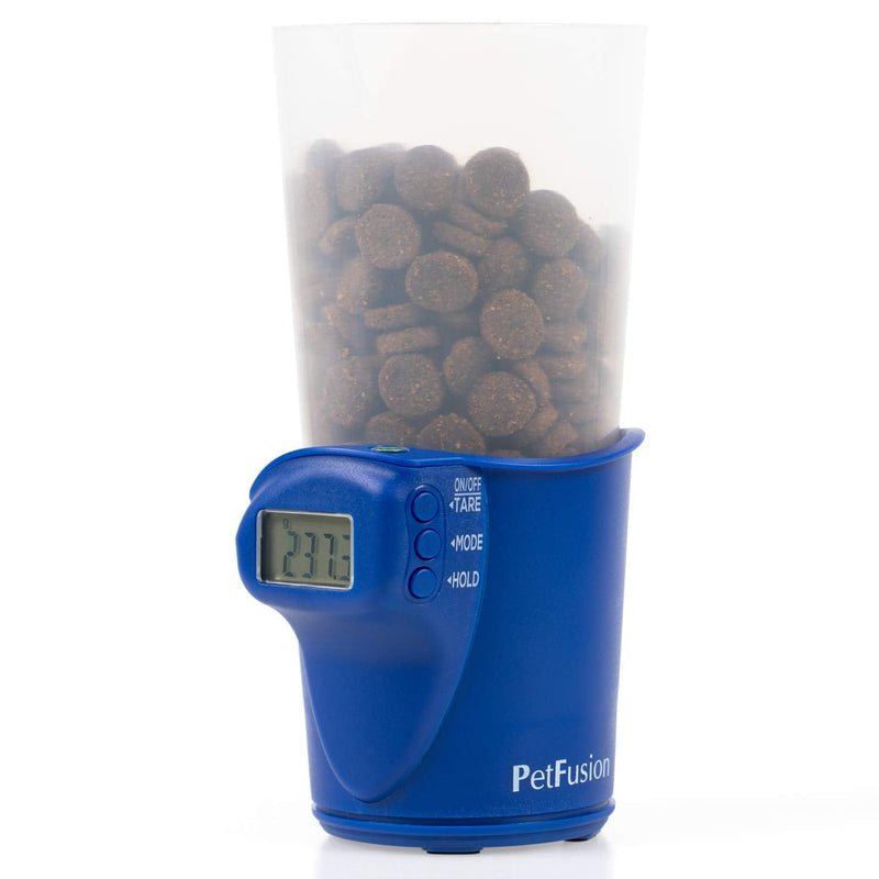 PetFusion Digital Food Scale & Scoop for Dry Dog Food & Cat Food (1, 2 Cup). [Precision Dog Food Measuring Cup for Better Nutrition, Weight Control, Savings]. 1 Year Warranty for Manufacturer Defects Blue - BeesActive Australia