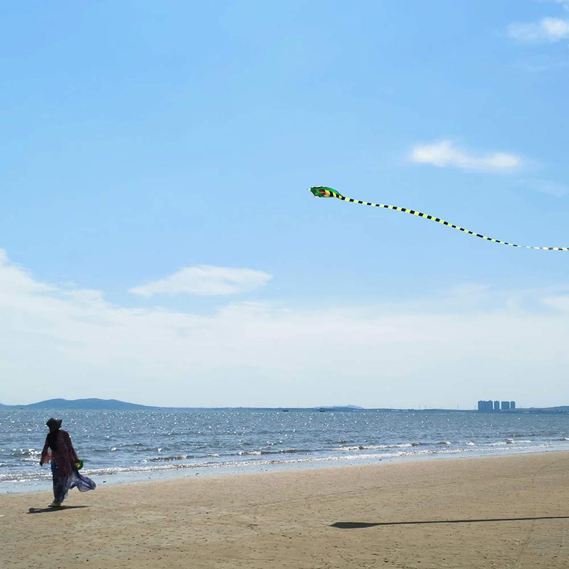 [AUSTRALIA] - Large Cobra Kite for Adults Kids Boys with Super Long Tail (49 ft), Extra Easy to fly, Best Huge Kites for the Beach/Kite Party/Field/Park, It Will Dominate the Sky! 