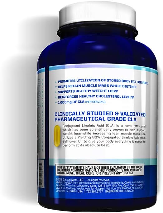 CLA 1000mg 180 Tablets Gaspari Nutrition - BeesActive Australia