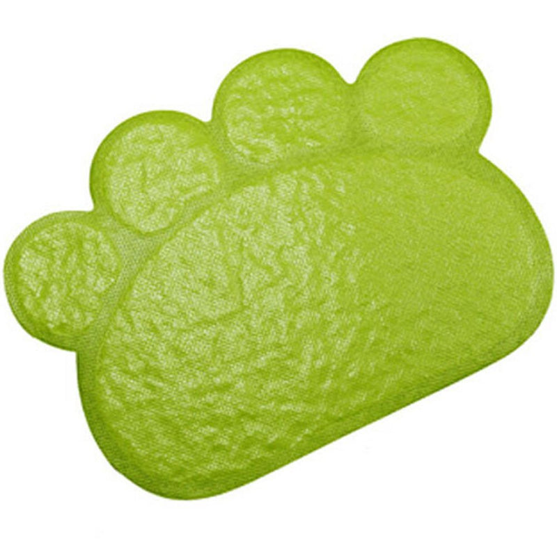 JOYJULY PVC Pet Dog Cat Puppy Kitten Dish Bowl Food Water Placemat Mat Paw Shape 11.8"*15.7"(30*40cm) Grey - BeesActive Australia