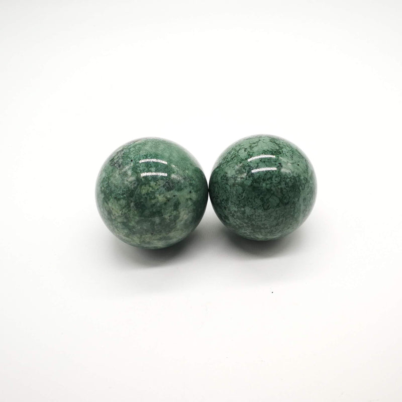 BCQLI 2"Greenish Stone Baoding Balls,Hand Exercise Tool - BeesActive Australia