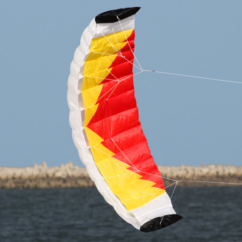 [AUSTRALIA] - Hengda kite New 1.4m Power Kite Outdoor Fun Toys Parafoil Parachute Dual Line Surfing Orange 79inch-parafoil 