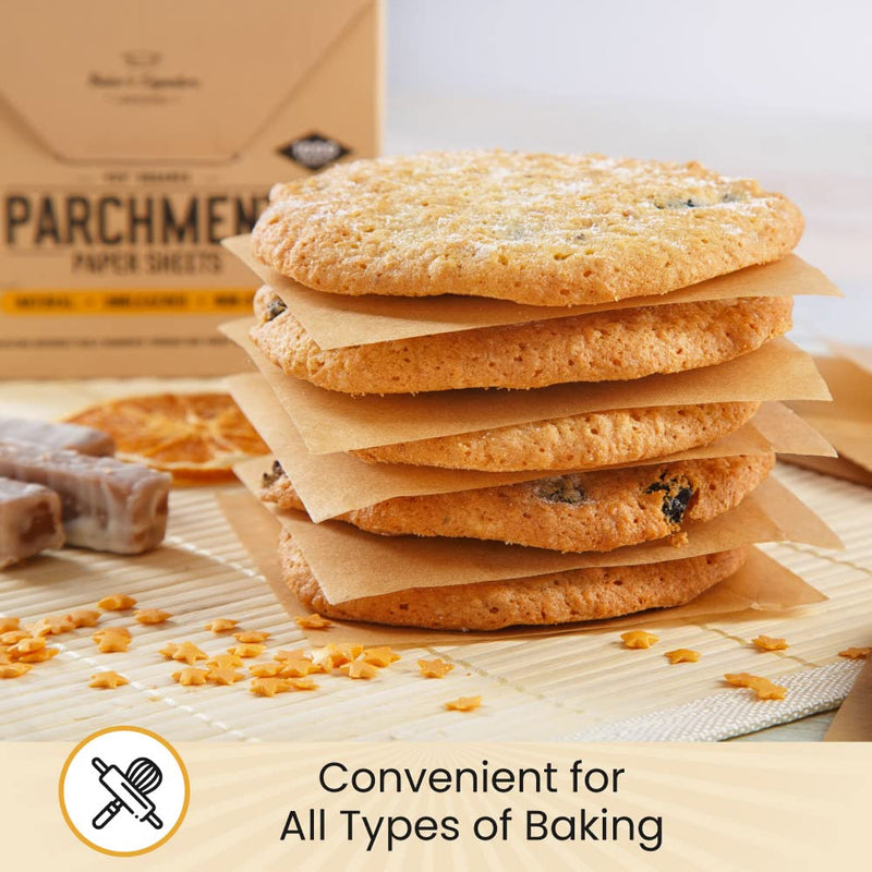 5x5 Inches 300 Sheets Parchment Paper Squares by Baker’s Signature | Silicone Coated & Unbleached – Ideal for Baking, Wrapping, Freezing & Diamond Painting – Non-Toxic & Comes in Convenient Packaging 5" x 5" Squares - BeesActive Australia