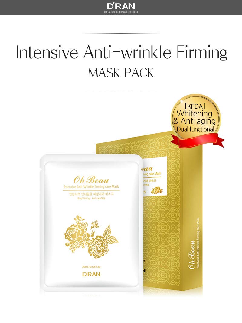 DRAN Korean Cosmetics Skincare Ohbeau Intensive Anti-Wrinkle Mask 10ea DRAN - BeesActive Australia