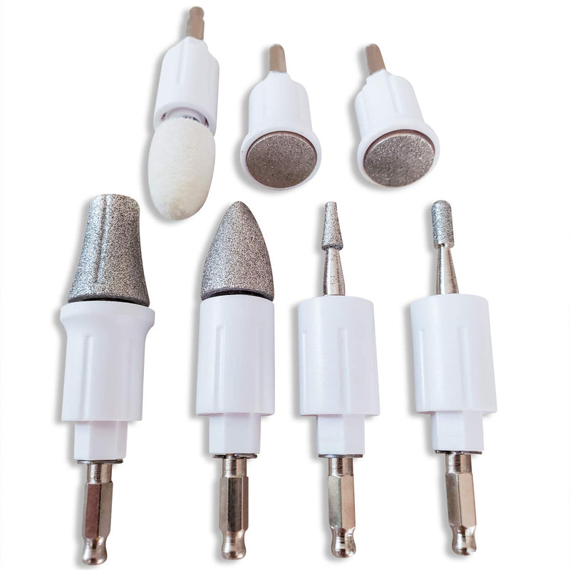 Care me Electric Nail Drill Set Bits | Tips (7 Attachments) - BeesActive Australia
