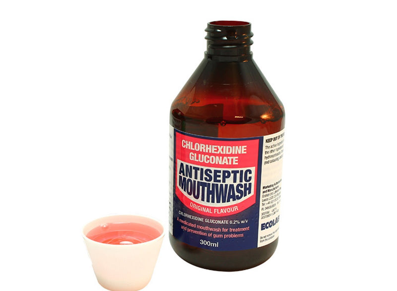 Chlorhexidine Gluconate Antiseptic Mouthwash Original Flavour 300 millilitre - 3 Pack - BeesActive Australia