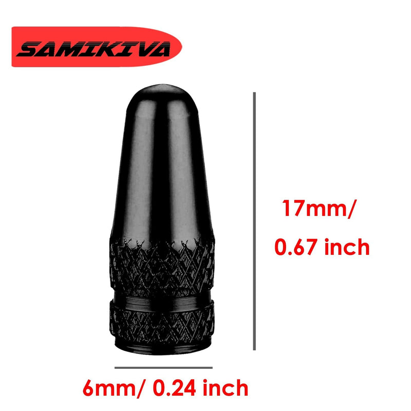 SAMIKIVA (10 Pack Bike Presta Valve Stem Caps, Chrome Anodized Aluminum, Use On Presta French Valves, Dust caps for MTB Road Racing Bicycle, Rocket Style - BeesActive Australia