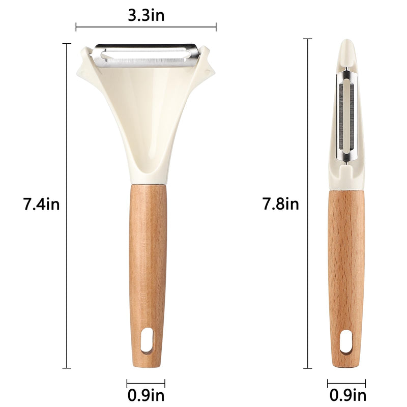 Potato Peelers Stainless Steel Swivel Peelers Y-Shaped and I-Shaped Peeler Set of 2,Vegetable Carrot Fruit Peelers for Kitchen - BeesActive Australia