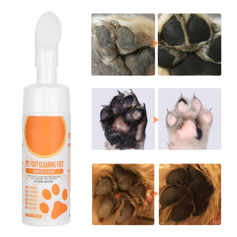 Zerodis Paw Cleaner, Pet Foot Foam Waterless Pet Shampoo with Silicone Brush for Dogs Cats Feet - BeesActive Australia