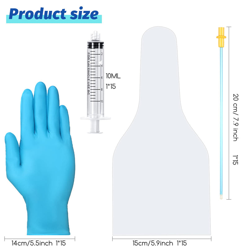 Weewooday 15 Set AI Artificial Insemination Dog Breeding Kit Canine Breeding Kit Dog Semen Collection Bag Disposable Artificial Insemination Pet Supplies (Blue,20 cm) - BeesActive Australia