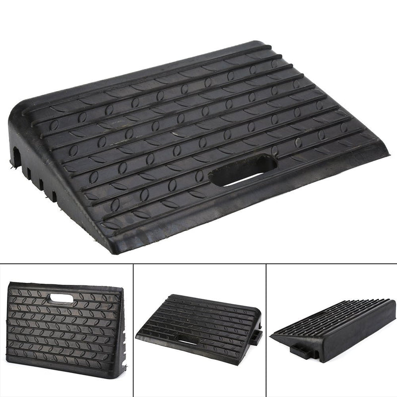 Rubber Ramps Heavy Duty, 2 Pcs Rubber Kerb Ramps for Caravan Car Mobility Also as the Disabled Wheelchair Accessory, Black - BeesActive Australia