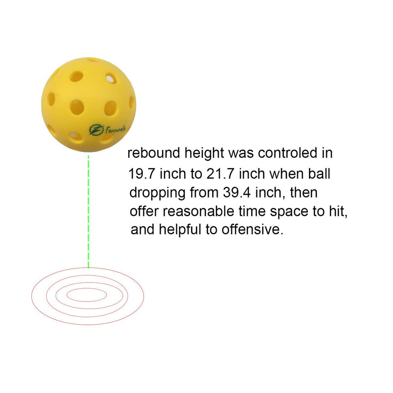 Pickleball Balls Farcunaly X1 40 Holes and X1 26 Holes, Durable Ball with Nice Bounce, Special Design for Outdoor and Indoor Courts (4 &8 Packs Available)- Bright Yellow 2 four packages - BeesActive Australia