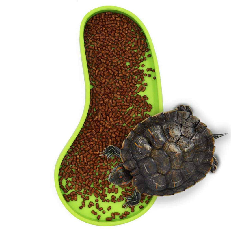 MACGOAL Set of 2 Shallow Reptile Dish Reptile Food Dish Turtle Feeding Bowl Tortoise Food Dish for Small Sulcatas Bearded Dragon Gecko Lizard - BeesActive Australia