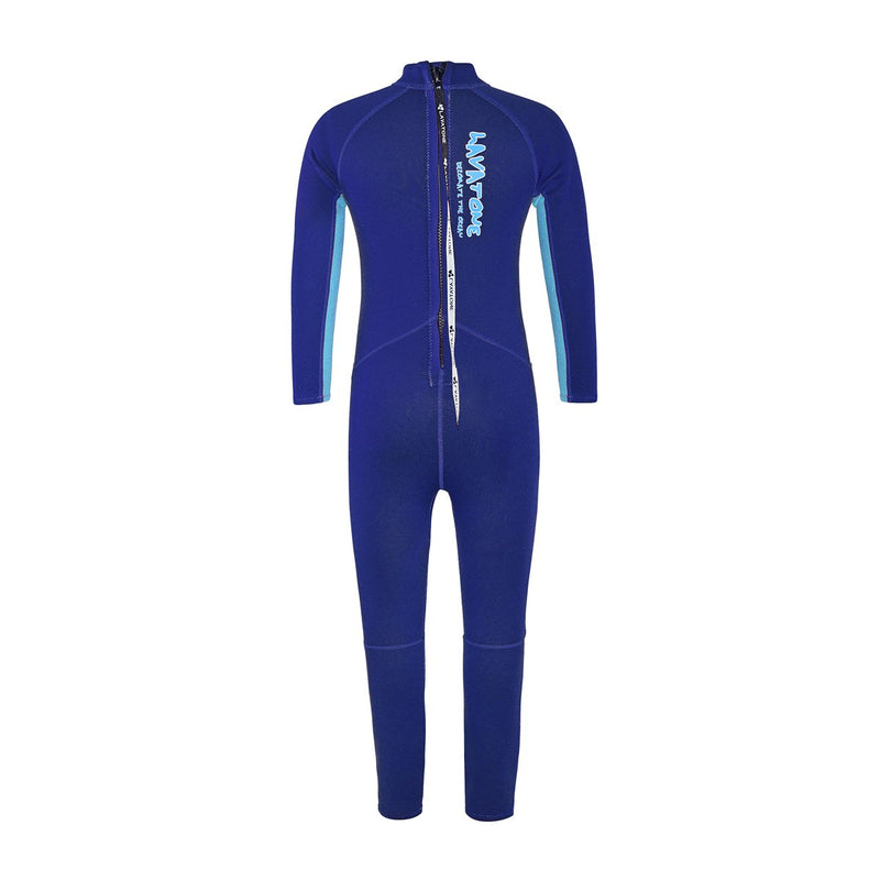 [AUSTRALIA] - Layatone Kids Wetsuit 2mm Neoprene Full Suit Diving Suit Children Girls Thermal One Piece Swimsuit Kids Scuba Wet Suit Toddlers Boys BLUE 3-4 Years Old 