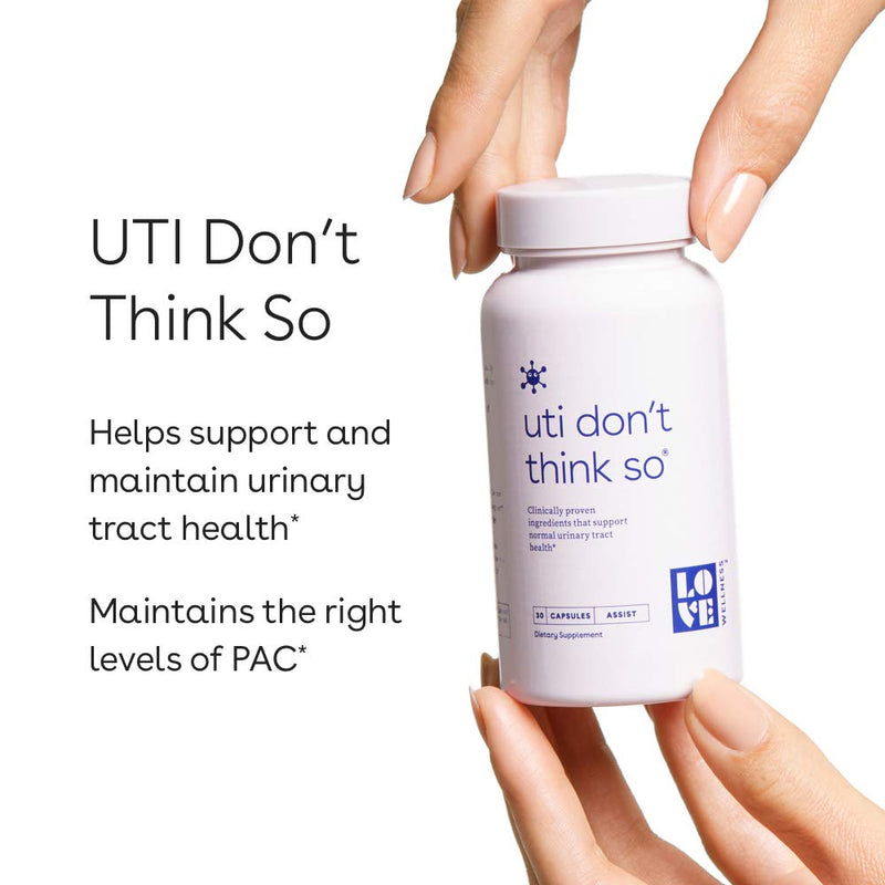 Love Wellness UTI Don’t Think So - Maintain a Healthy Urinary Tract - 30 Day Supply - Helps Cleanse and Protect - Cranberry Supplement - Vegan & Gluten Free - Safe & Effective Take Daily - BeesActive Australia