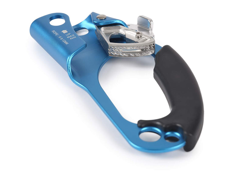 EPIC PEAK Right Hand Ascender - Strong Climbing Equipment with Ergonomic Rubber Handle and Steel Cam - Best Used with 8-12mm Rope - Sport Climber, Arborist, and Mountaineering Safety Tool with Decal - BeesActive Australia