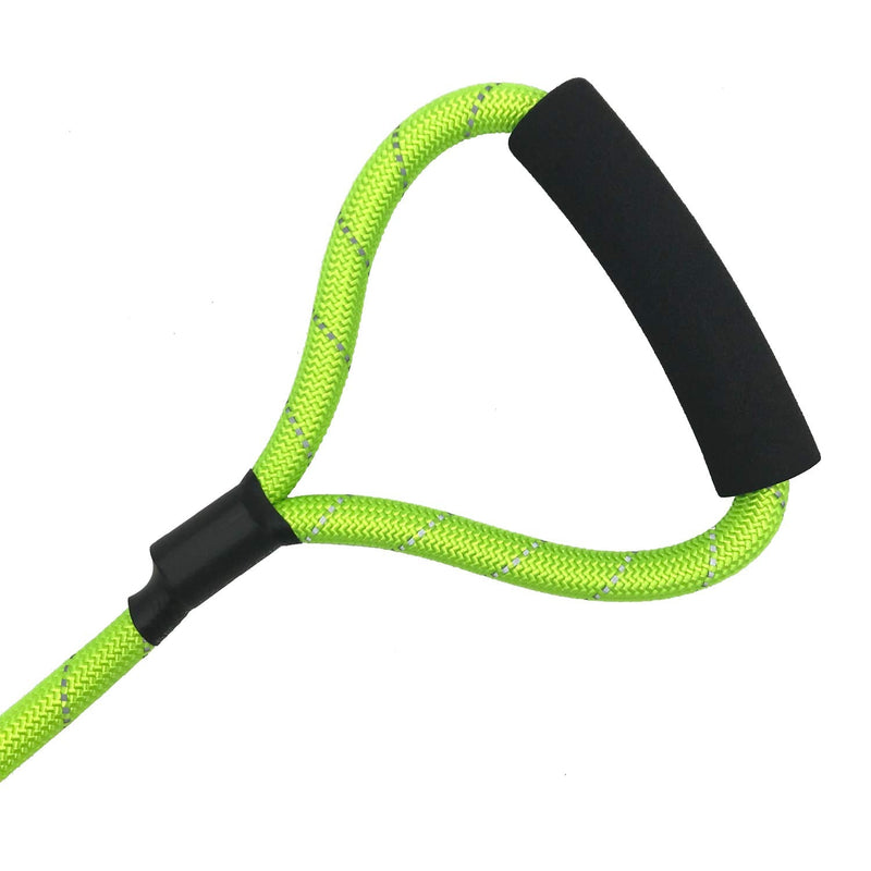 Shorven Nylon Strong Dog Rope Lead Reflective Training Dog Leash with Soft Handle 8-20 FT Long (Dia:0.5" 15FT) Green - BeesActive Australia