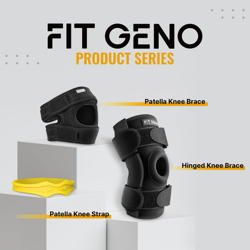 Fitgeno Knee Strap Patella Support: Knee Band for Patellar Tendon Pain Relief - Knee Brace for Tendonitis Jumpers Running Sports Basketball Men Women 2 Packs - BeesActive Australia