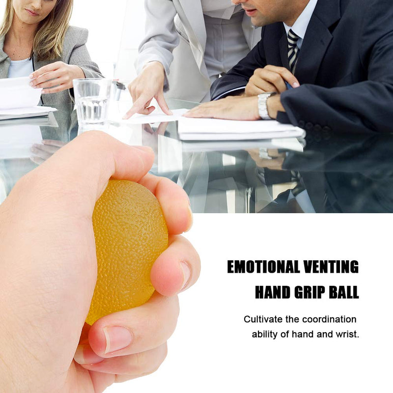 Egg-Shaped Grip Ball, 3Pcs Stress Relief Hand Exercise Ball Soft Rubber Oval-Shaped Wrist Rehabilitation Grip Ball for Kids Adult - BeesActive Australia