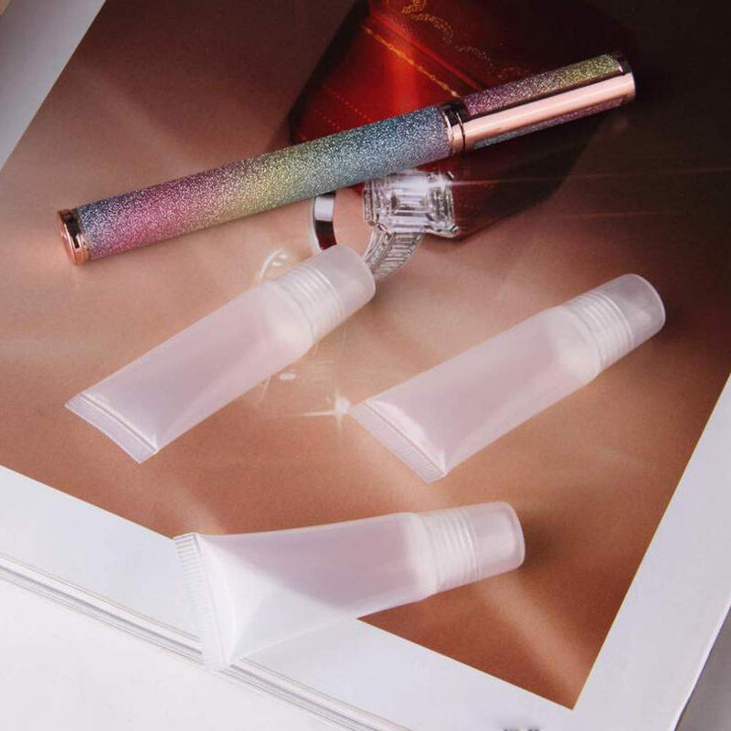 YAONIEO 50 PCS Lip Gloss Squeeze Tubes, Clear Lip Gloss Container, Refillable Lip Gloss Empty Tubes with Plastic Syringe for Cosmetic and DIY Lip Gloss Balm - BeesActive Australia