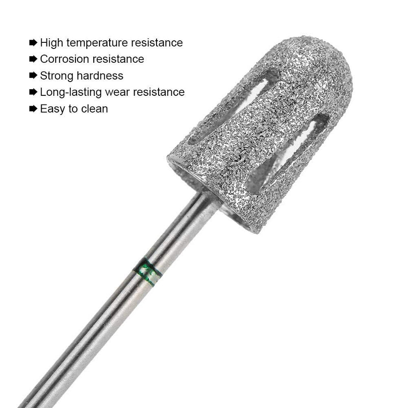Diamond Pedicure Cone Bit, Stainless Steel Foot Nail Drill Bit Pedicure Foot Calluses Sanding Polishing Head for Cracked Skin Corns Callus Removal, Feet Filing Nails For Manicure and Pedicure - BeesActive Australia