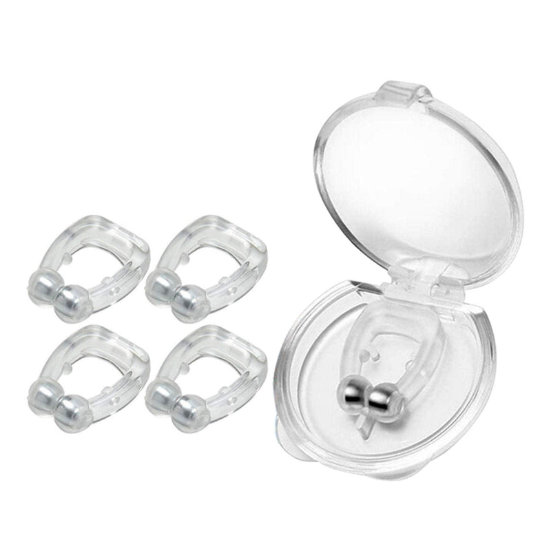 Snore Stopper, 4 Pieces Anti Snore Nose Clip Magnetic Nose Clip Against Snoring Nasal Spreader Made Of Soft Silicone,Health Sleeping Aid Equipment - BeesActive Australia