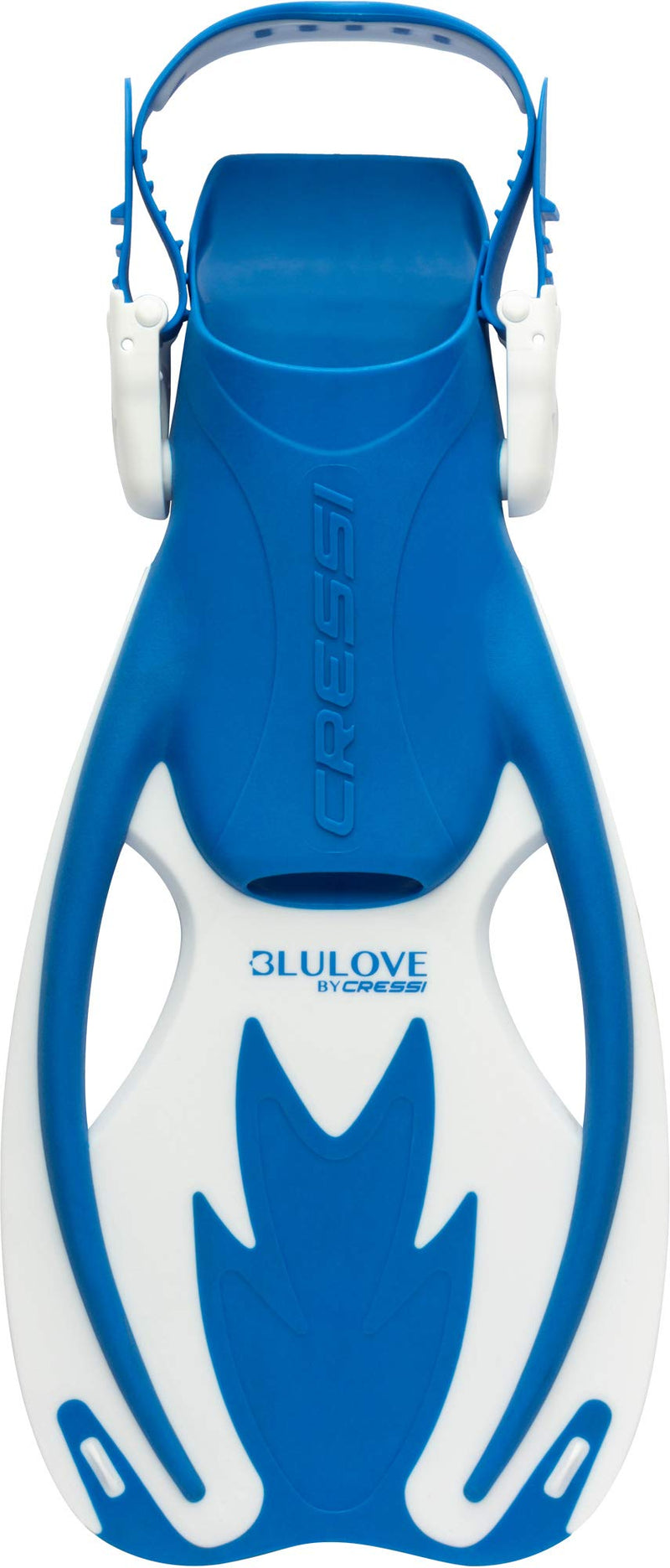 [AUSTRALIA] - Cressi Kids Snorkeling Gear for Children aged from 3 to 8 years old - Rocks: designed in Italy S/M | US Youth 1/3 | EU 32/34 Fins: Blue/White 