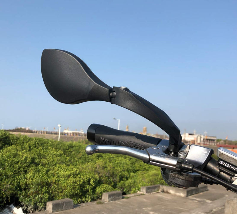 Hafny NEW Handlebar Bike Mirror, HD Glass Lens (Anti-glare Blue Left) HF-M902LB-FR01 Anti-glare Blue Left - BeesActive Australia