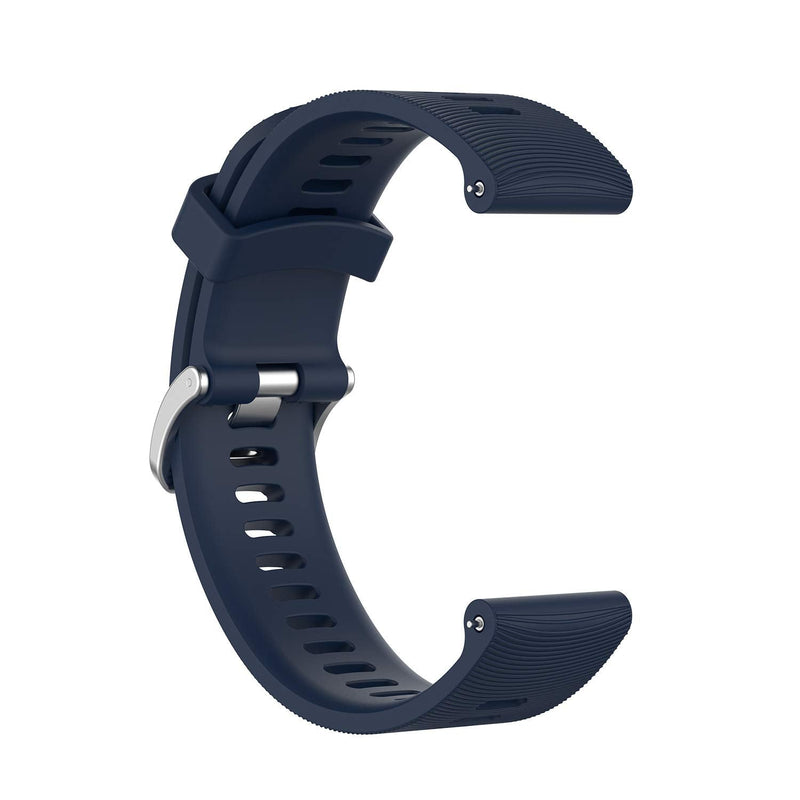 QGHXO Band for Garmin Forerunner 245, Soft Silicone Replacement Band for Garmin Forerunner 245 / Forerunner 645 (No Tracker, Replacement Bands Only) A-Black&Red&Navy - BeesActive Australia