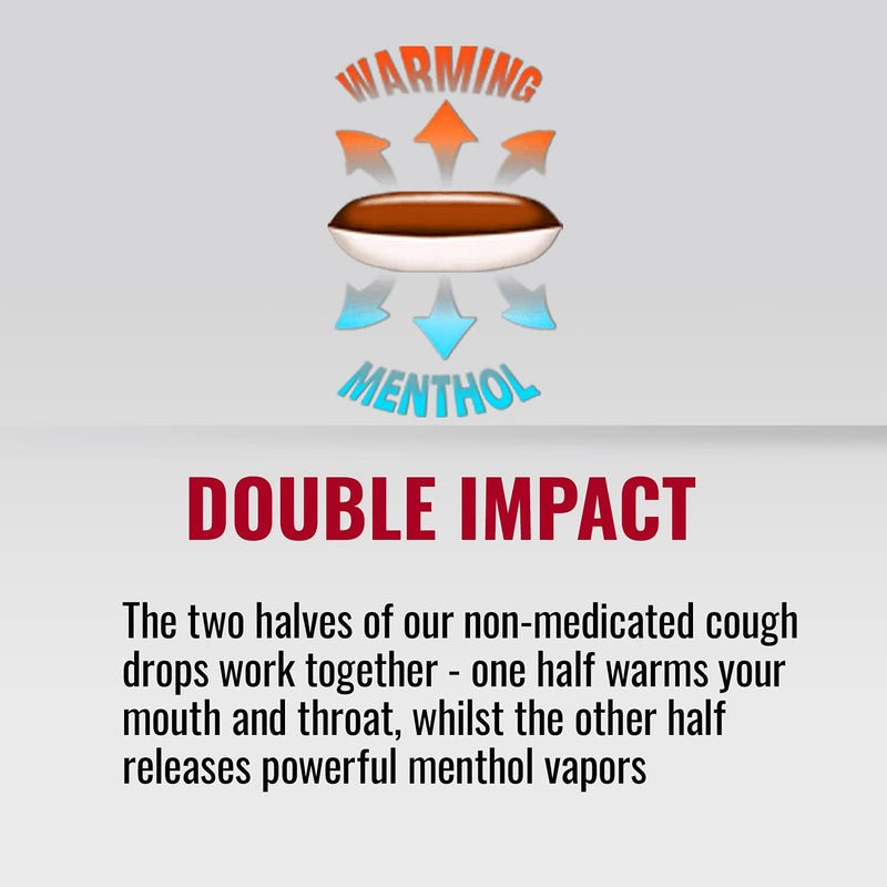 Covonia Double Impact Cough Drops Original 51g Extra Strong warming flavour and menthol vapour - BeesActive Australia