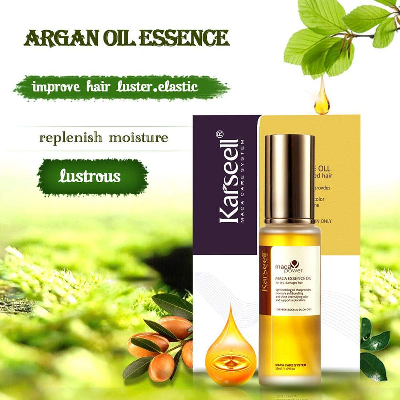 Moroccan Argan Oil for Hair Healing Cold Pressed Weightless Argan Oil Hair Serum for Dry Damaged Hair 50ml - BeesActive Australia
