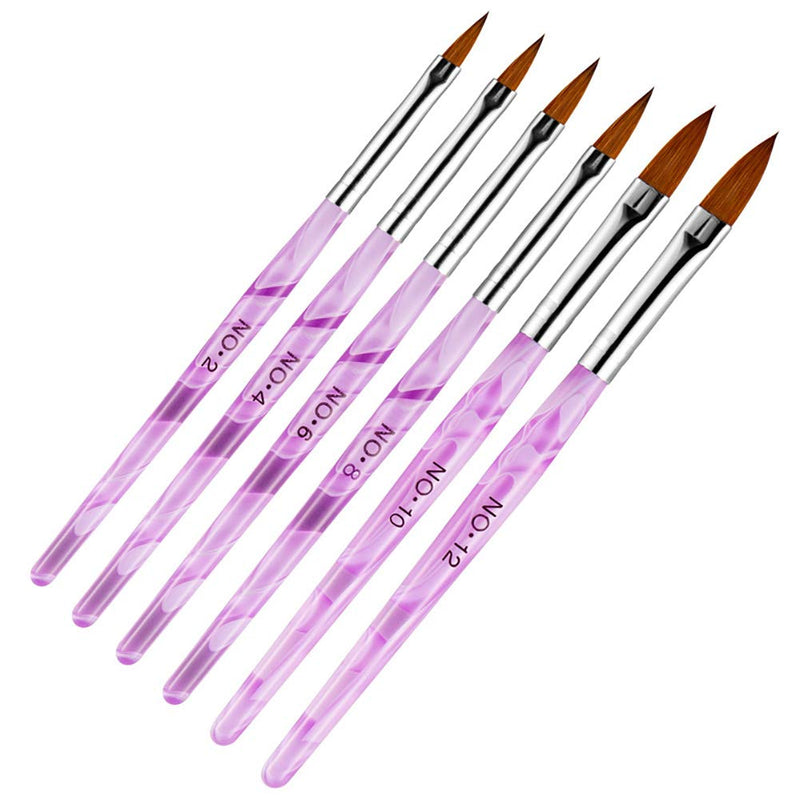 DANNEASY 13 Pcs Acrylic Nail Art Brush Set UV Gel Builder Brush Nail Carving Pen Painting Flower Nail Art Salon DIY Manicure Tools Kit 1 - BeesActive Australia