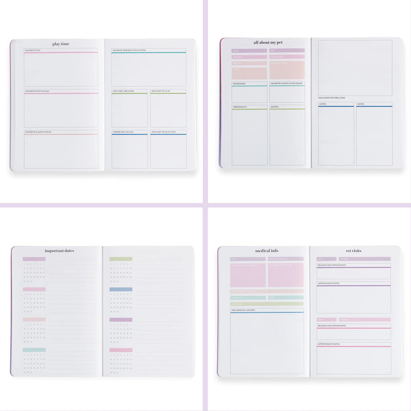 Pet Care Petite Planner. Featuring All About my Pet Section, Important Dates, Medical Info, Vet Visits, Vaccination and Medication Logs, Stickers and More! Portable Petite Planner by Erin Condren - BeesActive Australia