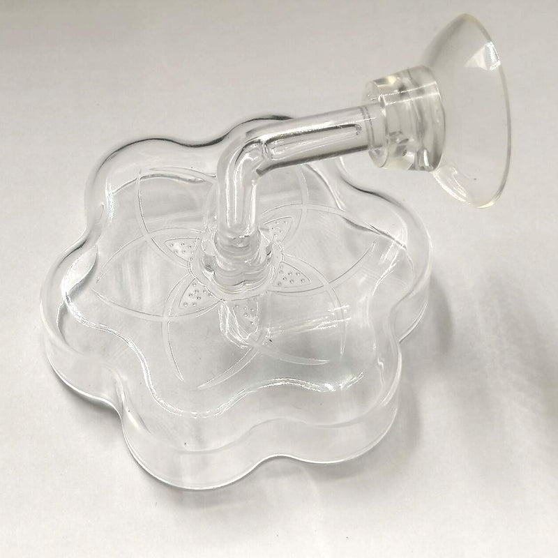 JZMYXA Aquarium Shrimp/Small Fish Feeding Dish Feeder Dish, Acrylic Material, Mini Size Magnolia Shaped - BeesActive Australia
