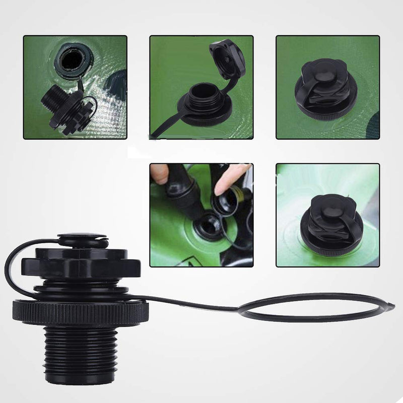 2Pcs Spitfire Tube Valve Replacement, Kayak Intex Inflatable Boat Replacement 0ne-Way Inflation Boat Spiral Air Plugs for Inflatable Raft Boat Kayak - BeesActive Australia