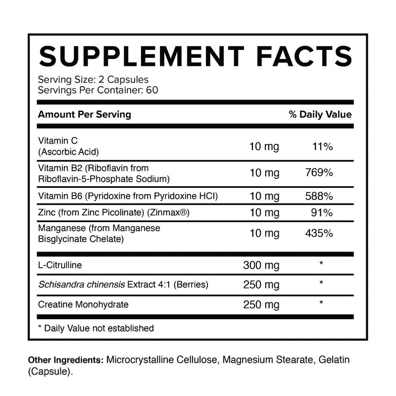 Vatellia Life New from 1600mg High-Absorption Nitric Oxide | Blood Pressure Support | Pre-Workout | 120 Capsules (60 Day Supply) - BeesActive Australia