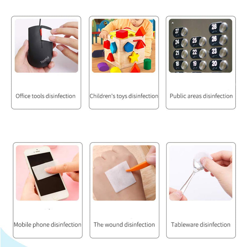 100pcs Disposable Alcohol Pads, BAITAI Cotton Swabs with 75% Alcohol for External Applications,30 * 60mm (100pcs) - BeesActive Australia