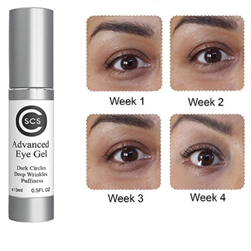 CSCS Advanced Eye Gel - Anti Aging Eye Cream for Removing and Reducing Dark Circles, Puffiness, Eye Bags, Crow's Feet, Fine Lines, and Wrinkles Around Eyes - NOTICE RESULTS IN AS LITTLE AS 2-3 WEEKS - BeesActive Australia