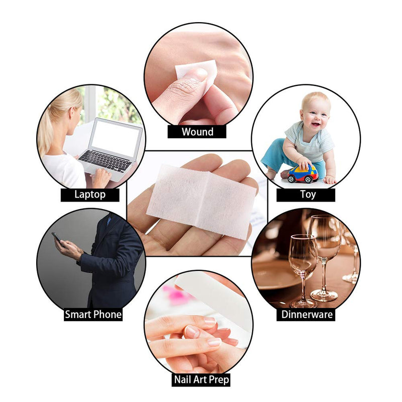 100pcs Disposable Alcohol Pads, BAITAI Cotton Swabs with 75% Alcohol for External Applications,30 * 60mm (100pcs) - BeesActive Australia
