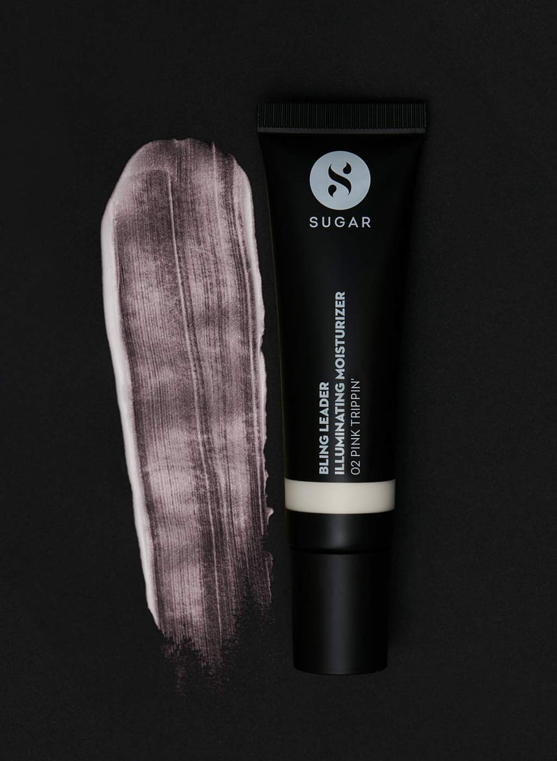 Sugar Cosmetics Bling Leader Illuminating Moisturizer02 Pink Trippin' (Cool Pink With A Pearl Finish)Highlighter, Protection against Pollution - BeesActive Australia