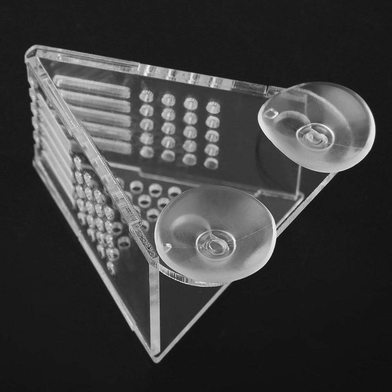 Pssopp Aquarium Cone Red Worm Feeder Fish Tank V-Shape Brine Shrimp Feeder Acrylic Fish Feeding Cup with Suction Cups and Tweezer - BeesActive Australia
