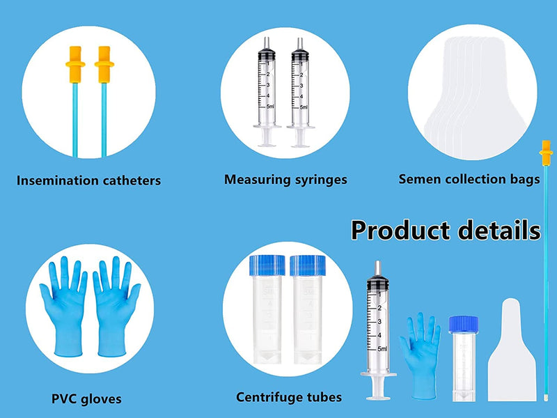 10 Set AI Artificial Insemination Dog Breeding Kit, Canine Breeding Kit, Dog Insemination Breeder Kit, Disposable Canine Artificial Insemination, Canine Breeding Supplies 11.8 inch,Medium Breeds - BeesActive Australia