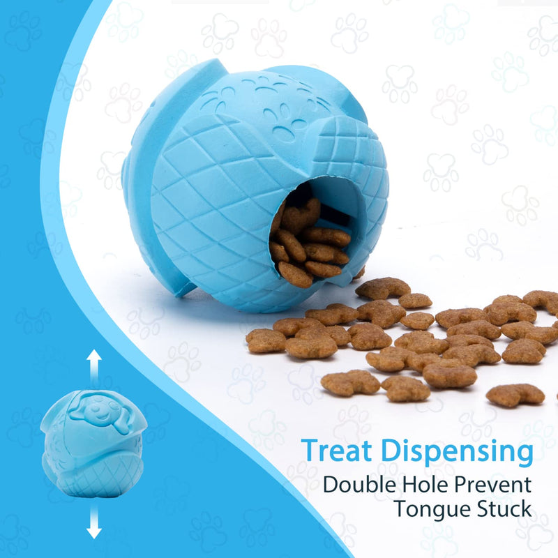 Nobleza Dog Ball, Durable Bouncy Dog Balls for Chewing and Teeth Cleaning, Interactive Natural Rubber Lightweight Dog Toy Ball, Available in 4 Styles Feeder Ball - BeesActive Australia