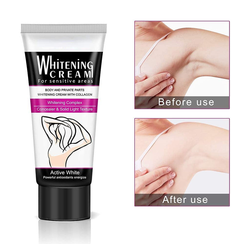 2 Pcs Dark Spot Remоver Cream for Intimate Areas - Armpit Body Cream for Skin - Dark Spot Remover for Intimate Part (2 pcs) - BeesActive Australia