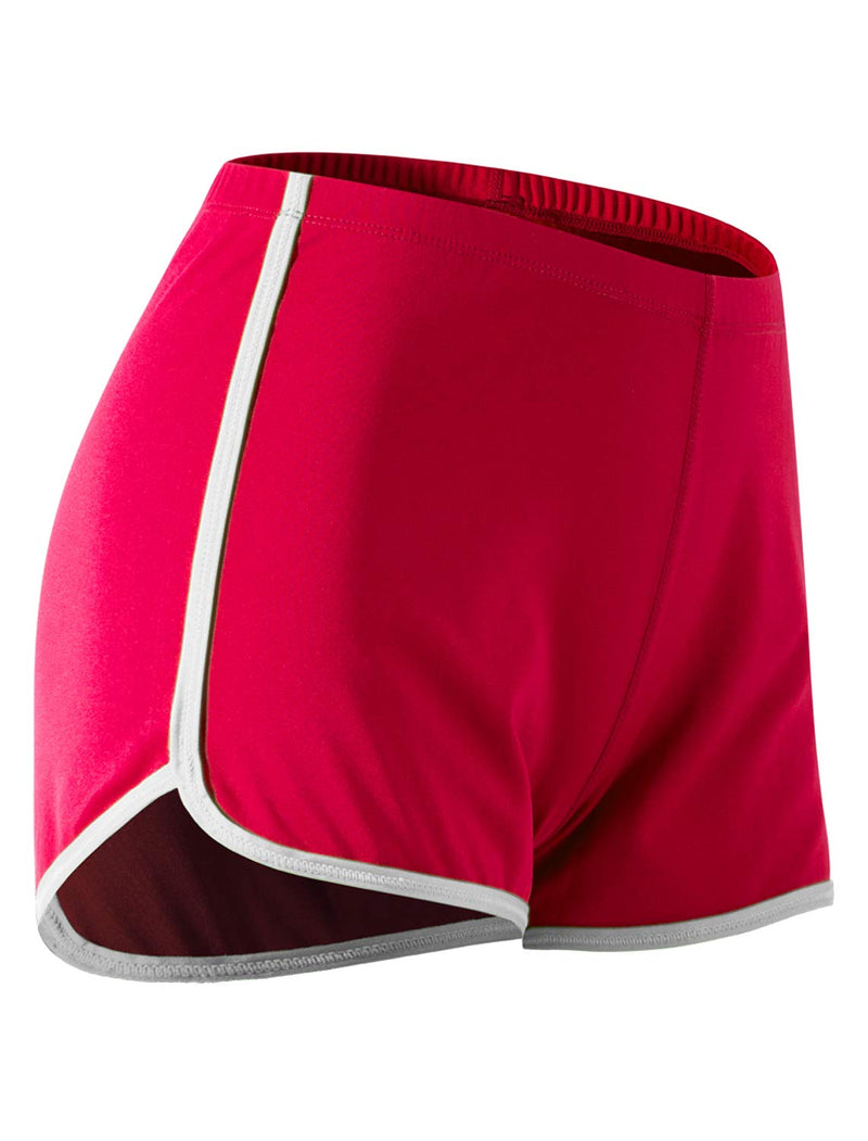 CADMUS Hot Summer Shorts for Women Sexy Booty Shorts for Beach Volleyball Medium Pack of 1: Red, 2301# - BeesActive Australia