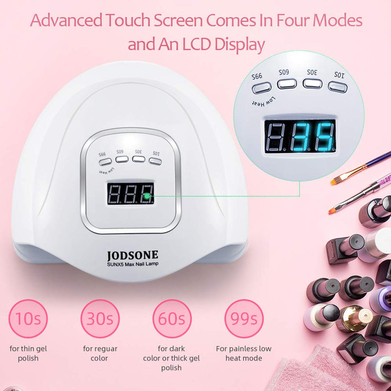 JODSONE UV LED Nail Lamp 150W, Nail Dryer for Gel Polish, Gel Nail Lamp with 45 Light Beads, .Led Nail Light for Gel Nails with Automatic Sensor & 4 Timers - BeesActive Australia