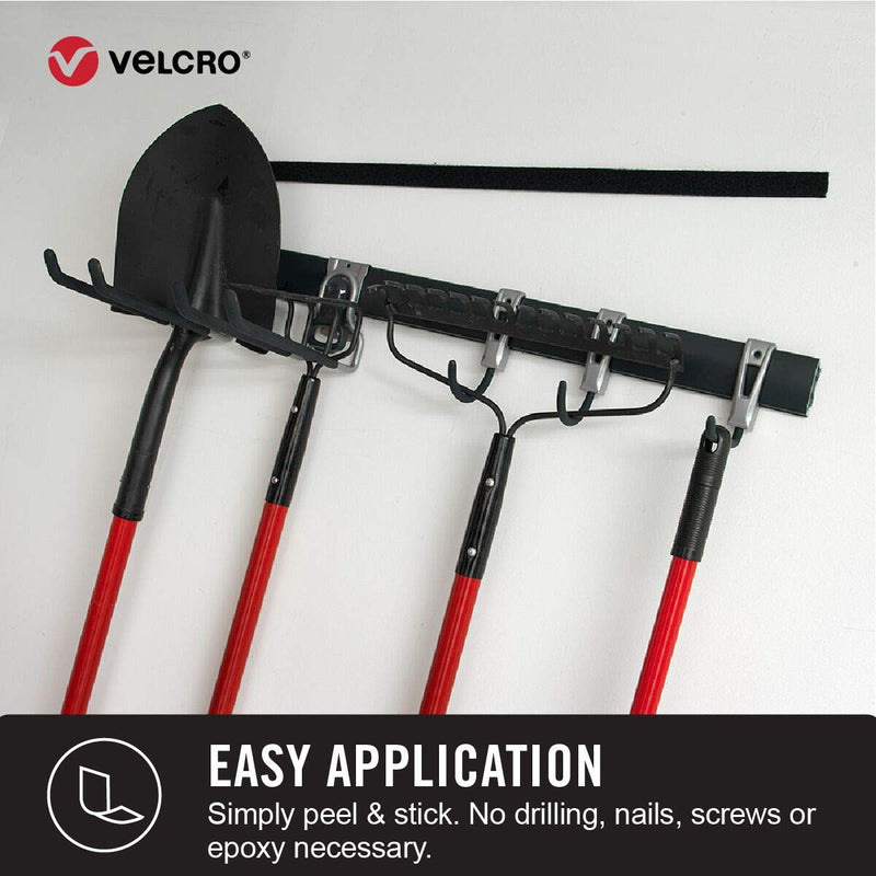 VELCRO Brand - Industrial Strength | Indoor & Outdoor Use | Superior Holding Power on Smooth Surfaces | Size 4ft x 2in | Tape, Black - Pack of 1, (Model: 90593) - BeesActive Australia