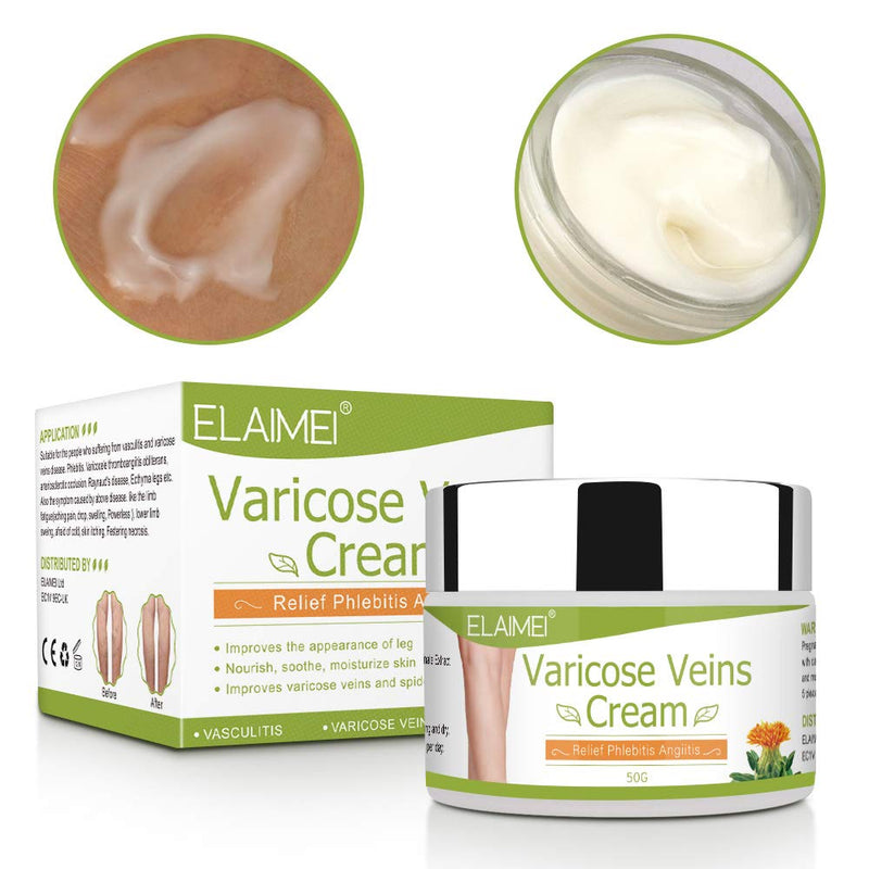 Varicose Cream,Varicose Vein & Soothing Leg Cream,Varicose Veins Cream,Improves Varicose Veins and Spider Veins,Relieves phlebitis & Angiitis Inflammation, Blood Veins Vasculitis, Legs Care - BeesActive Australia