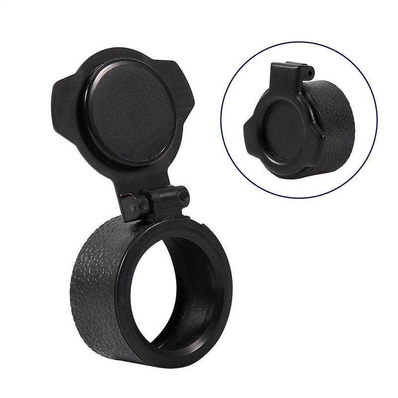 Tbest Flip Up Open Eye Scope Covers, 2pcs Hunting Scope Cover Dustproof Lens Cap Rifle Flip Open Optic Scope Sight Accessories - 5 Sizes 42MM - BeesActive Australia